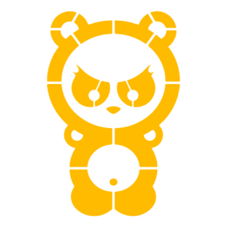 Dangerous Panda Decal (Yellow)